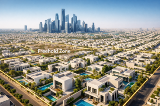 A panoramic view of the Al Malqa district in North Riyadh 2026, showing modern luxury villas and the new Regional HQ towers.